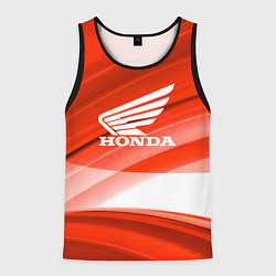 Майка-безрукавка мужская Honda logo auto, цвет: 3D-черный