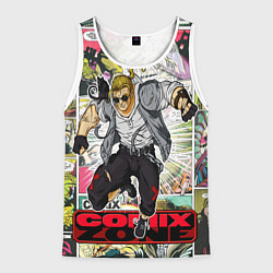 Майка-безрукавка мужская Comix zone mutants, цвет: 3D-белый