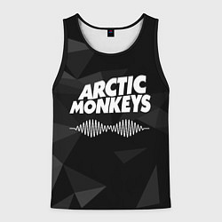 Майка-безрукавка мужская Arctic Monkeys Серая Геометрия, цвет: 3D-черный