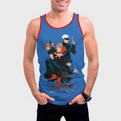 Майка-безрукавка мужская Magic team here, цвет: 3D-красный — фото 2