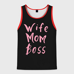 Мужская майка без рукавов Wife Mom Boss