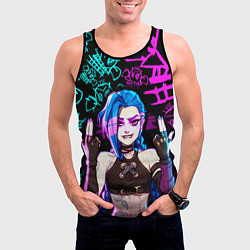 Майка-безрукавка мужская JINX ДЖИНКС NEON PATTERN, цвет: 3D-черный — фото 2
