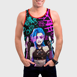 Майка-безрукавка мужская JINX ДЖИНКС NEON PATTERN, цвет: 3D-красный — фото 2