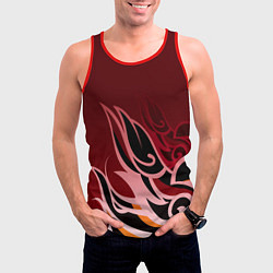 Майка-безрукавка мужская ТОМА GENSHIN IMPACT, цвет: 3D-красный — фото 2