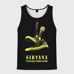 Майка-безрукавка мужская Nirvana Нирвана, цвет: 3D-черный