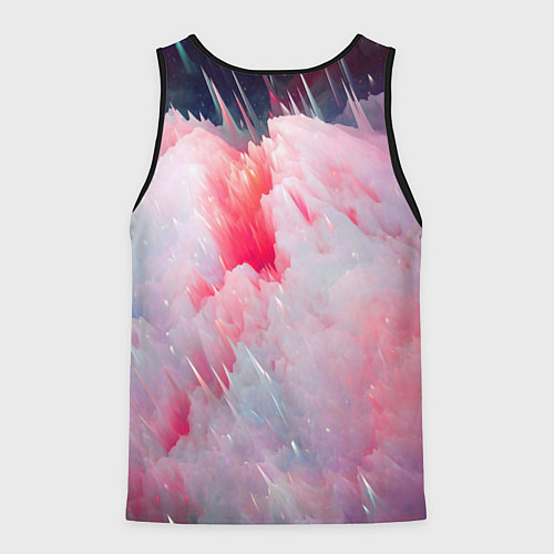 Мужская майка без рукавов Абстрактный яркий космос / 3D-Черный – фото 2