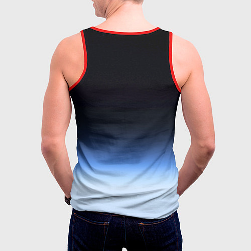 Мужская майка без рукавов NASA с МКС / 3D-Красный – фото 4