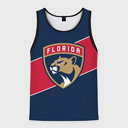Майка-безрукавка мужская Florida Panthers , Флорида Пантерз, цвет: 3D-черный