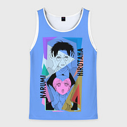 Майка-безрукавка мужская Наруми & Хиротака, цвет: 3D-белый