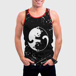 Майка-безрукавка мужская ИНЬ ЯНЬ КОТИКИ БРЫЗГИ И НИЧЕГО ЛИШНЕГО, цвет: 3D-красный — фото 2