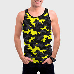 Майка-безрукавка мужская Black Camo, цвет: 3D-черный — фото 2