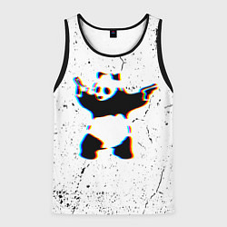 Мужская майка без рукавов Banksy Panda with guns Бэнкси