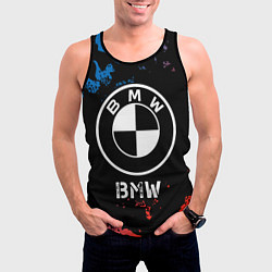 Майка-безрукавка мужская BMW BMW - Камуфляж, цвет: 3D-черный — фото 2