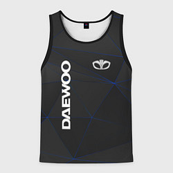 Майка-безрукавка мужская DAEWOO Automobile, цвет: 3D-черный