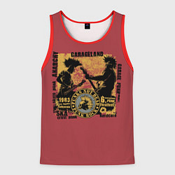 Майка-безрукавка мужская Punk Rock Панки Живы, цвет: 3D-красный