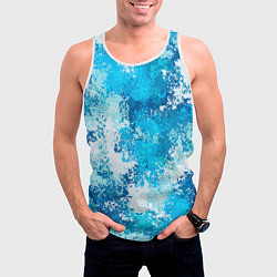 Майка-безрукавка мужская Спортивный камуфляж Пикси - Лагуна, цвет: 3D-белый — фото 2