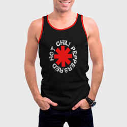 Майка-безрукавка мужская Red Hot Chili Peppers Rough Logo, цвет: 3D-красный — фото 2