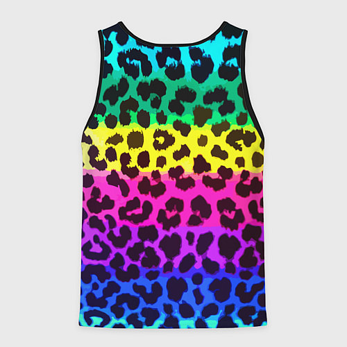 Мужская майка без рукавов Leopard Pattern Neon / 3D-Черный – фото 2