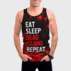 Майка-безрукавка мужская Eat Sleep Dead Island Repeat Краска, цвет: 3D-черный — фото 2