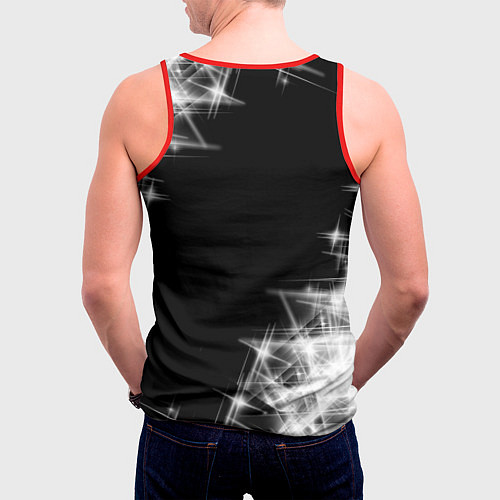 Мужская майка без рукавов Korn КоРн / 3D-Красный – фото 4