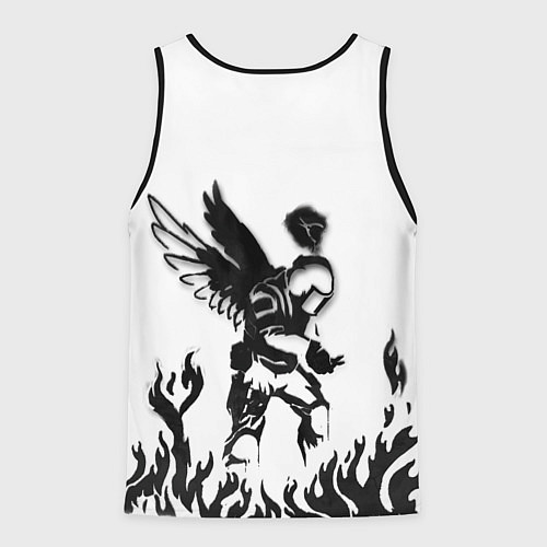 Мужская майка без рукавов CS:GO - Defuse Angel Graffiti / 3D-Черный – фото 2