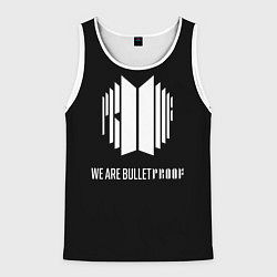 Мужская майка без рукавов BTS WE ARE BULLETPROOF БТС - мы пуленепробиваемые