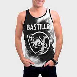 Майка-безрукавка мужская Bastille - КОТ - Краска, цвет: 3D-черный — фото 2
