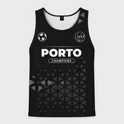 Майка-безрукавка мужская Porto Форма Champions, цвет: 3D-черный