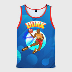 Майка-безрукавка мужская Dunk баскетболист, цвет: 3D-красный
