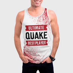Майка-безрукавка мужская Quake Ultimate, цвет: 3D-белый — фото 2