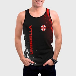 Майка-безрукавка мужская Resident evil амбрелла, цвет: 3D-черный — фото 2