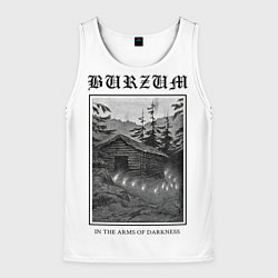 Майка-безрукавка мужская In the arms of darkness - Burzum, цвет: 3D-белый