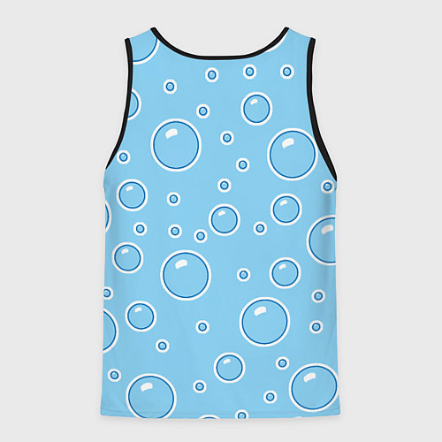 Мужская майка без рукавов В пузырях / 3D-Черный – фото 2