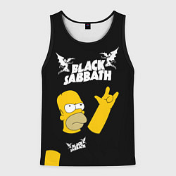 Мужская майка без рукавов Black Sabbath Гомер Симпсон Simpsons