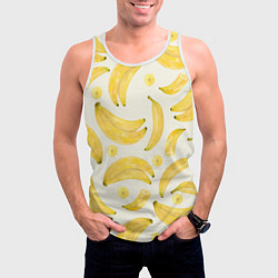 Майка-безрукавка мужская Банановый Рай Лета, цвет: 3D-белый — фото 2