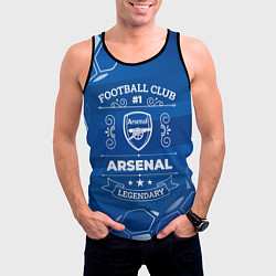 Майка-безрукавка мужская Arsenal FC 1, цвет: 3D-черный — фото 2