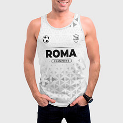 Майка-безрукавка мужская Roma Champions Униформа, цвет: 3D-белый — фото 2