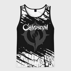 Майка-безрукавка мужская Chaoseum Logo Grunge, цвет: 3D-черный