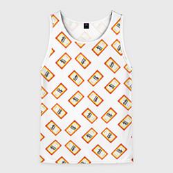 Майка-безрукавка мужская Пищевая сода, цвет: 3D-белый