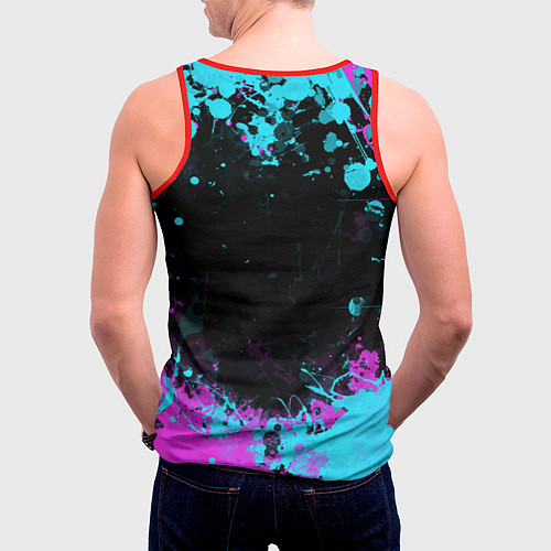 Мужская майка без рукавов Грета Honkai star rail / 3D-Красный – фото 4