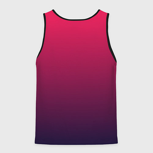 Мужская майка без рукавов RED to dark BLUE GRADIENT / 3D-Черный – фото 2