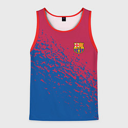 Майка-безрукавка мужская Barcelona маленькое лого, цвет: 3D-красный