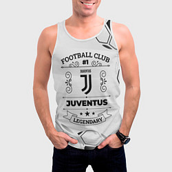 Майка-безрукавка мужская Juventus Football Club Number 1 Legendary, цвет: 3D-белый — фото 2
