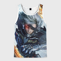 Майка-безрукавка мужская Metal Gear Rising: Revengeance, цвет: 3D-белый