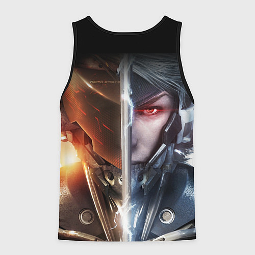 Мужская майка без рукавов METAL GEAR RISING САМУРАЙ / 3D-Черный – фото 2