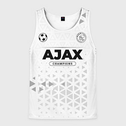 Майка-безрукавка мужская Ajax Champions Униформа, цвет: 3D-белый