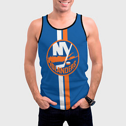 Майка-безрукавка мужская Нью-Йорк Айлендерс Форма, цвет: 3D-черный — фото 2