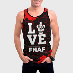 Майка-безрукавка мужская FNAF Love Классика, цвет: 3D-черный — фото 2