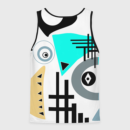 Мужская майка без рукавов Абстрактный современный дизайн / 3D-Черный – фото 2