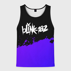 Мужская майка без рукавов Blink 182 Purple Grunge